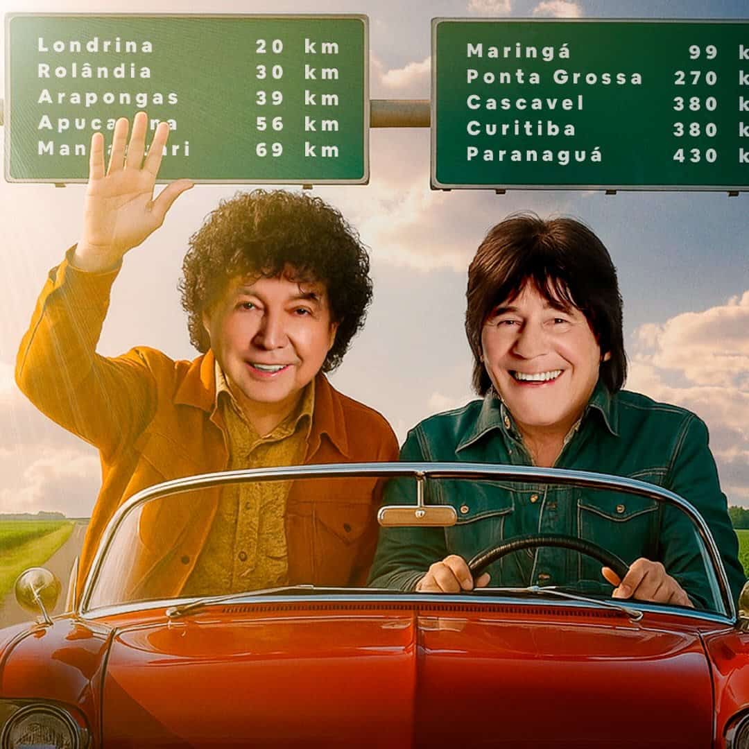 Teodoro e Sampaio faz show em Bom Princípio/RS no Ginásio Nova Columbia no dia sábado, 14 de março de 2026, às 20:00.
O evento será do estilo Sertanejo e promete reunir fãs para uma noite especial de música ao vivo.
O show acontece no Ginásio Nova Columbia, um espaço conhecido por receber eventos na cidade de Bom Princípio.
Endereço: Rua Hugo Afonso Engeroff - Estr. Nova Colúmbia, n° 243, Bom Princípio - RS, 95765-000, Brasil.
Ingressos disponíveis pelo ingressonacional.com.br. Confira no link oficial do evento: https://www.ingressonacional.com.br/evento/32678/salao-persh--teodoro-e-sampaio.
Instagram do artista: https://www.instagram.com/teodoroesampaio/.
O show de Teodoro e Sampaio promete atrair fãs na cidade de Bom Princípio.
Perguntas frequentes sobre o evento:
Pergunta: Quando acontece o show de Teodoro e Sampaio em Bom Princípio?
Resposta: O show acontece sábado, 14 de março de 2026 às 20:00.
Pergunta: Onde acontece o evento?
Resposta: O evento acontece no Ginásio Nova Columbia em Bom Princípio.
Pergunta: Onde comprar ingressos?
Resposta: Os ingressos podem ser adquiridos no link oficial do evento:... - Teodoro e Sampaio em Bom Princípio RS no Ginásio Nova Columbia sábado 14 de março de 2026 às 20:00