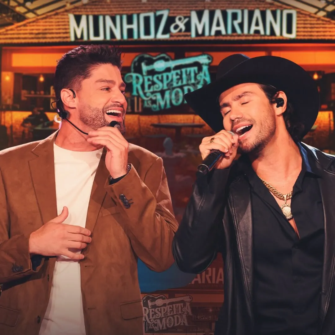 Munhoz e Mariano é uma dupla sertaneja formada em Campo Grande, conhecida pelo hit 'Camaro Amarelo'. Estrearam em 2006 e conquistaram destaque nacional. Veja a agenda no Rolê Agora.