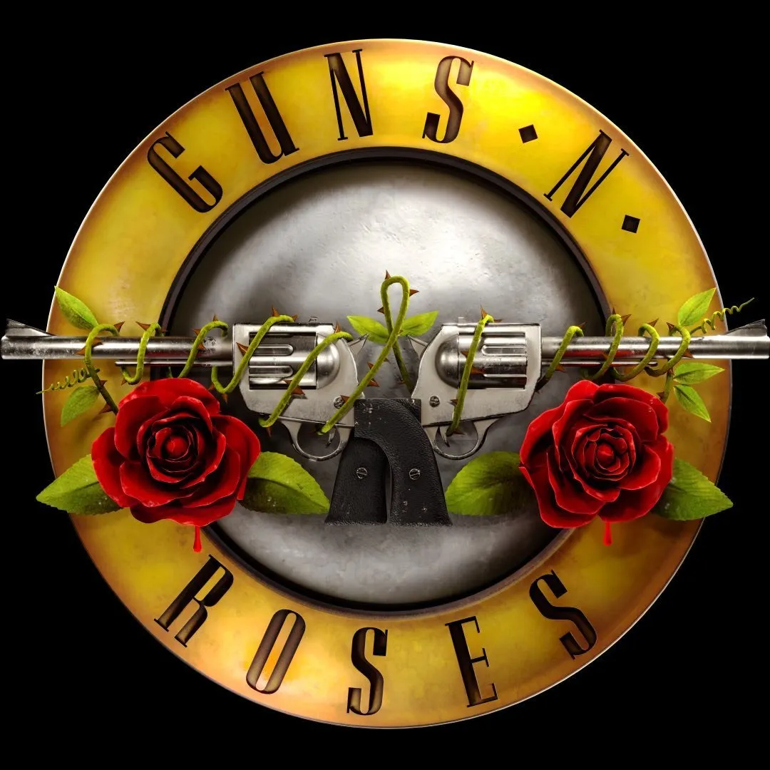 Guns N' Roses é uma banda de rock formada em Los Angeles em 1985, famosa por hits como 'Sweet Child O' Mine' e 'November Rain'. Veja a agenda no Rolê Agora.